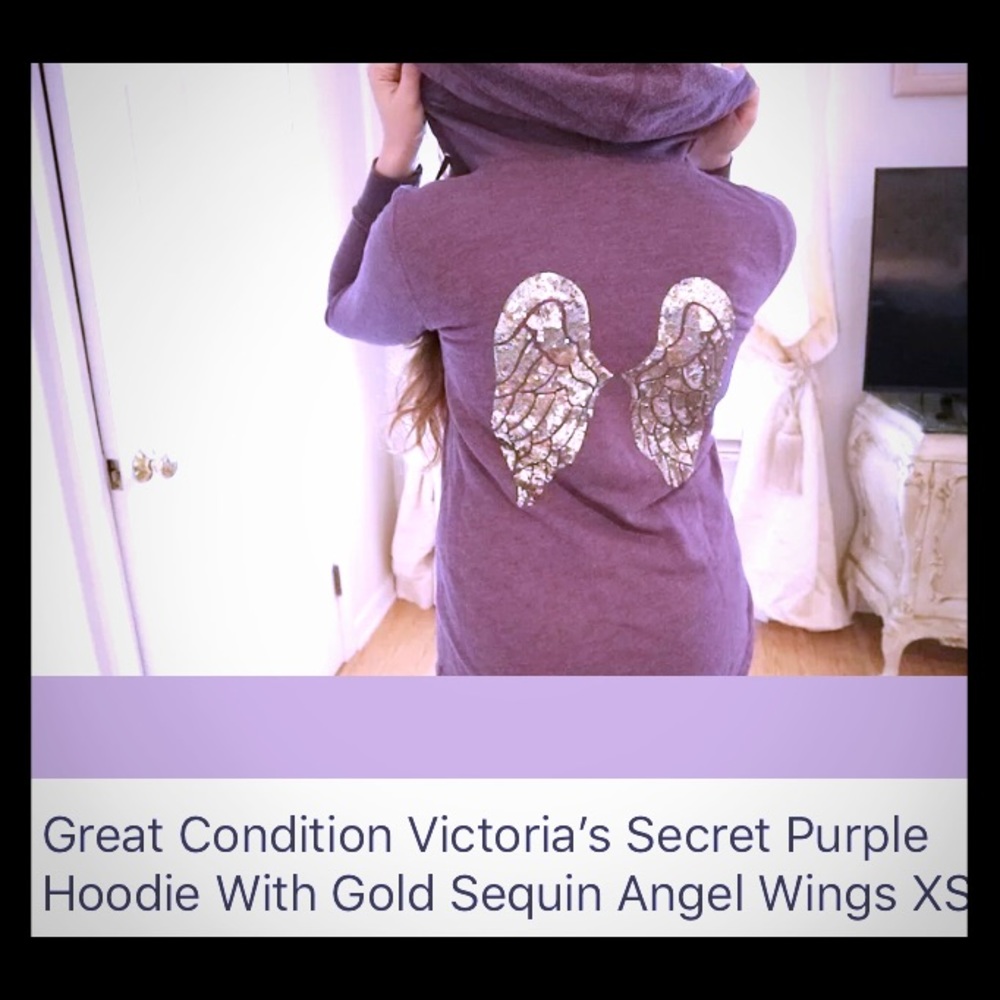 Victoria Secret Angel hoodie Bling wings